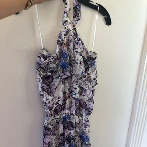 Parker New York floral halter dress